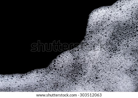 abstract foam texture on black background