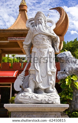 chinese warrior statue