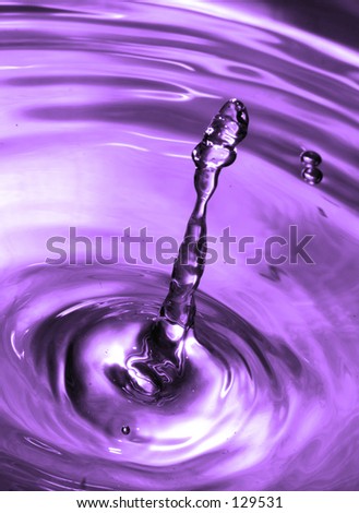 A purple water splash...