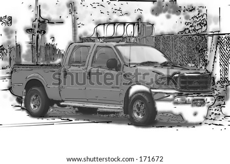  illustration of a pickup truck.