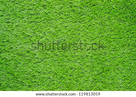 Artificial Green Grass Field Top View Texture