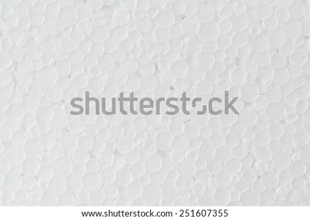 close up seamless background and texture of white foamed polystyrene sheet surface