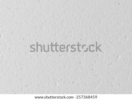 close up seamless background and texture of white foamed polystyrene sheet surface in closeup
