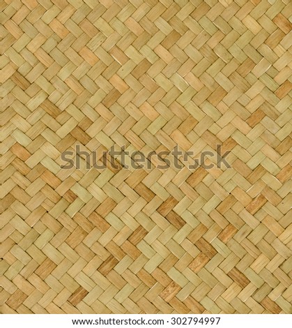 traditional thai style pattern nature background of brown handicraft weave texture wicker surface for furniture material