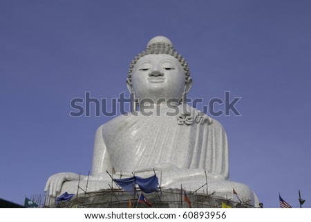 The Giant Big Marble Buddha at Phuket, Thailand
