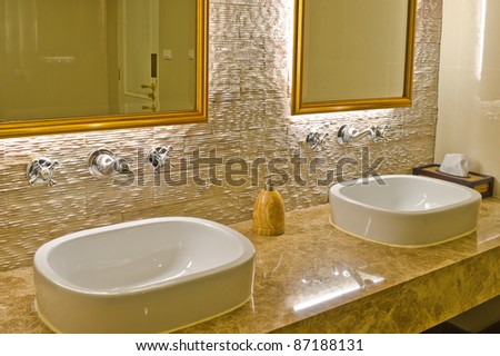 Contemporary Bathroom Designs on Modern Style Interior Design Of A Bathroom Stock Photo 87188131