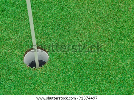 Beautiful green grass pattern from golf course