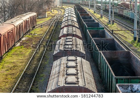 Odessa port railway infrastructure, cargo terminal.