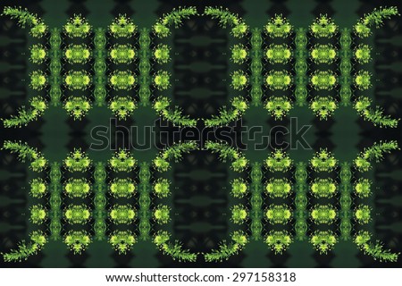 Plant symmetry and harmony color pattern background