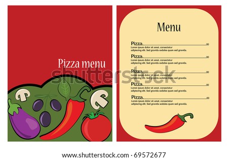 Creative Menu Design on Menu Card Design Template Stock Photo 69572677   Shutterstock