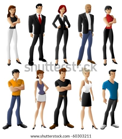 stock images people. stock vector : group of people
