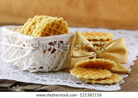 Belgian waffles for dessert and breakfast