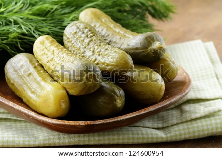 Pickles salted cucumbers pickled vegetables still-life