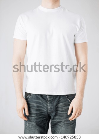 close up of man in blank t-shirt close up of man in blank t-shirt