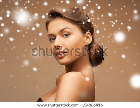 Health And Beauty Concept - Clean Face Of Beautiful Young Woman
