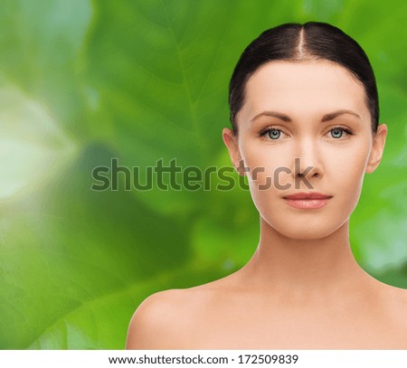 Beauty And Health Concept - Face And Shoulders Of Beautiful Woman