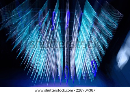 backgrounds concept - blue futuristic desktop background