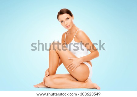 Bum, toned and back of a woman in underwear on a white background for  skincare and body glow. Sexy, Stock Photo by YuriArcursPeopleimages