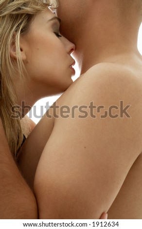 stock photo intimate image of sensual couple