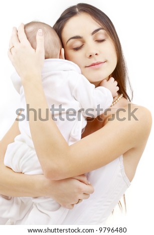 happy mother. happy mother with baby boy