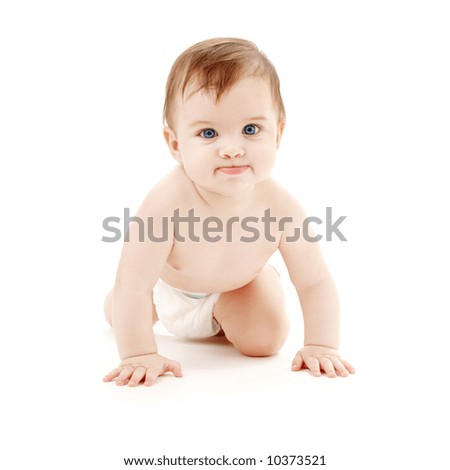  Baby Photo on Of Crawling Baby Boy In Diaper Stock Photo 10373521   Shutterstock