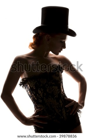 Sexy Lingerie  Voluptuous Women on Silhouette Backlight Picture Of Sexy Woman In Corset 39878836 Jpg
