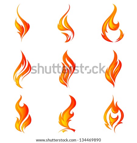 Fire flames Collage Fire flames Collage