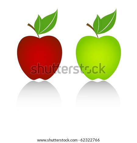 vector apple