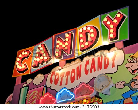 Carnival Candy Sign