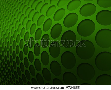Emerald green circle pattern abstract background