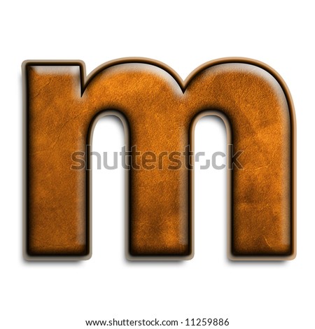 Brown Letter M