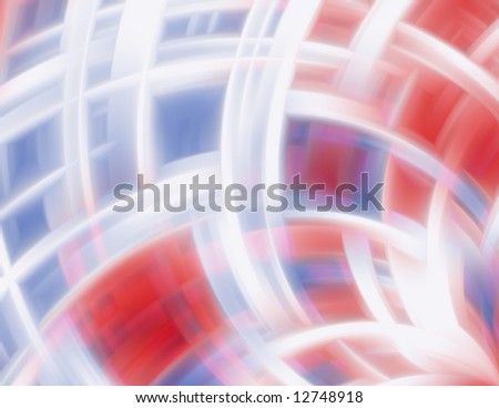 Red, white & blue swirling blur abstract background