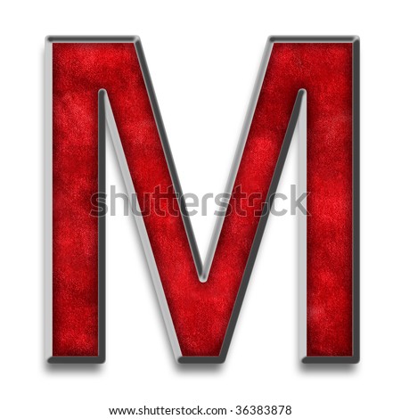 letter m images. stock photo : Capital letter m