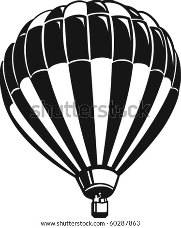 Hot Air Balloon Illustration. stock vector : Hot Air Balloon