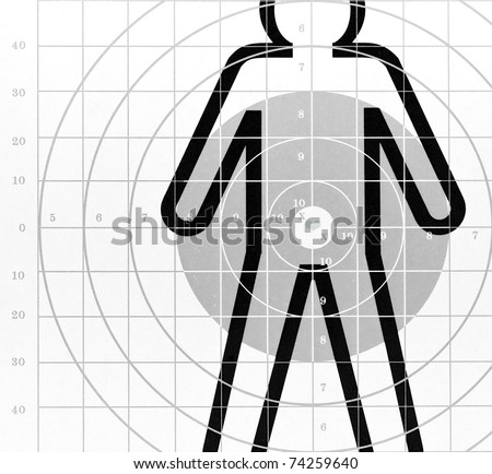 target practice paper. stock photo : white paper