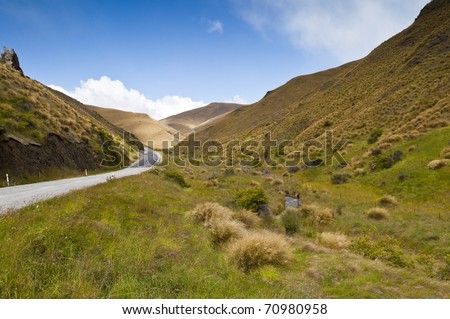 Beautiful Mountain scape at New Zealand