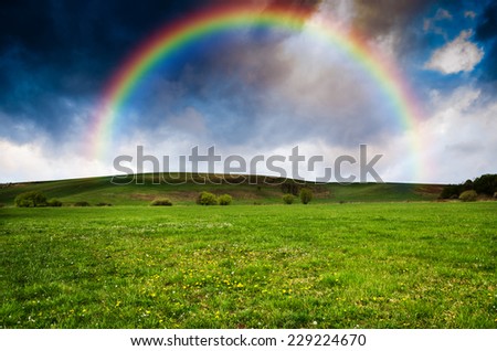 rainbow in the storm