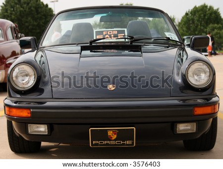 stock photo Old Porsche