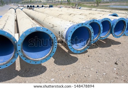 Metal pipe for water city supply
