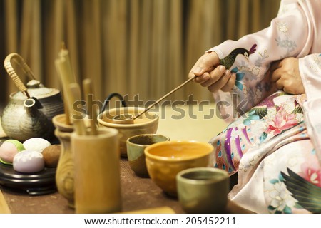 Traditional tea ceremony in Japan