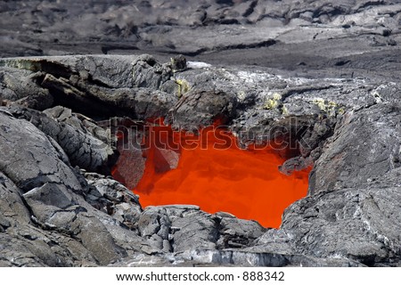 Lava Skylight (an opening in the roof of a lava tube) - Hawaii Volcanoes National Park