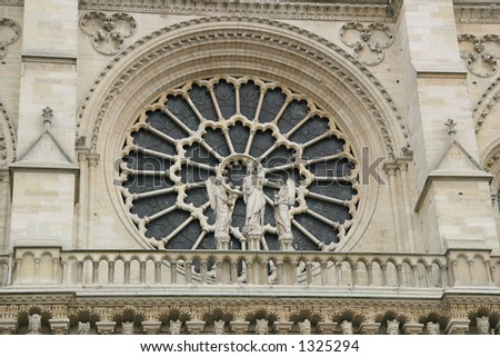 The West Rose Window of Notre Dame de Paris