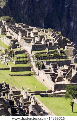 The Lost Incan City of Machu Picche near Cusco, Peru.