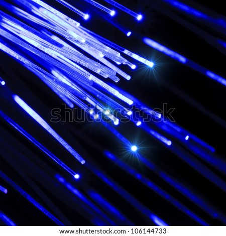 Optical fibers of fiber optic cable. Internet technology.\
See my portfolio for more