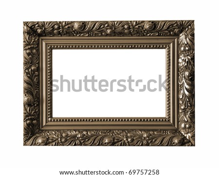 Picture frame isolated on white background\
See my portfolio for more