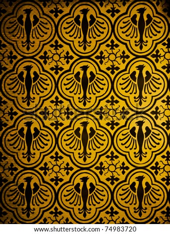 old yellow and black wallpaper background with symbol of germany