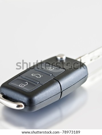 electronic car key on a white background