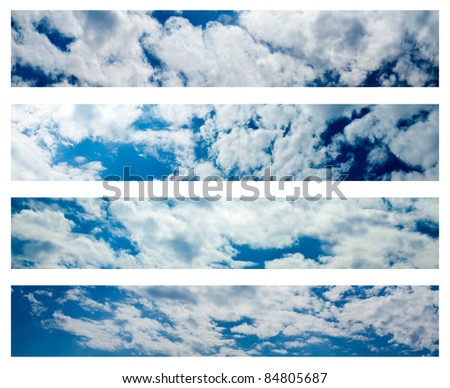 Collection of horizontal sky banners.\
See my portfolio for more