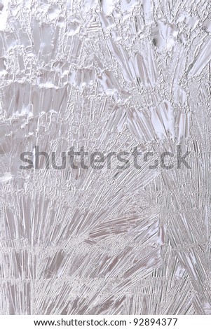 Light blue Ice flower frosting on a window See my portfolio for more