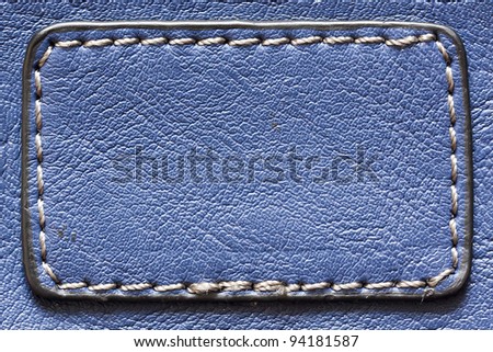 Natural blue leather background closeup.\
See my portfolio for more